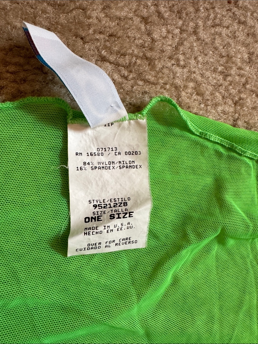 Catalina Neon Green Sheer Swim Cover-Up - Picture 6 of 7
